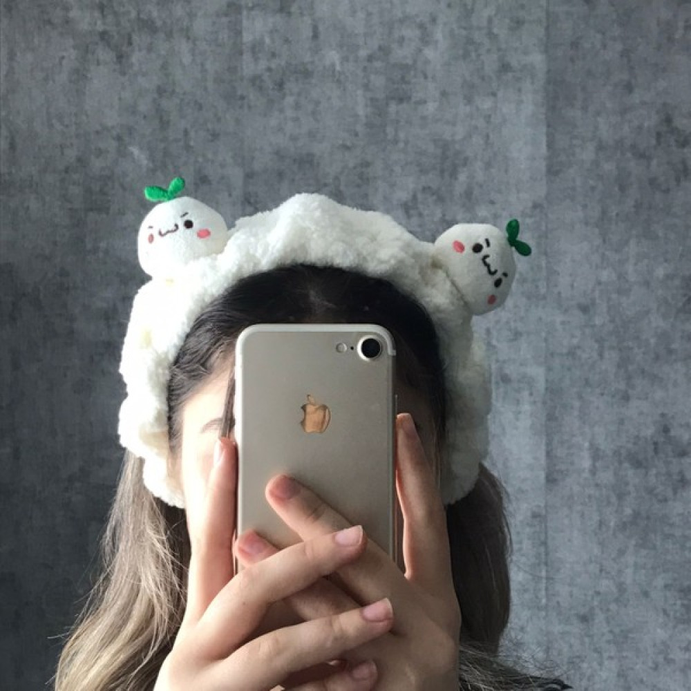 Sumicorn Design Sevimli Turp Kawaii Peluş Makyaj Bakım Spa Saç Bandı Bandana Toka, Taç & Saç Bandı Fiyatı