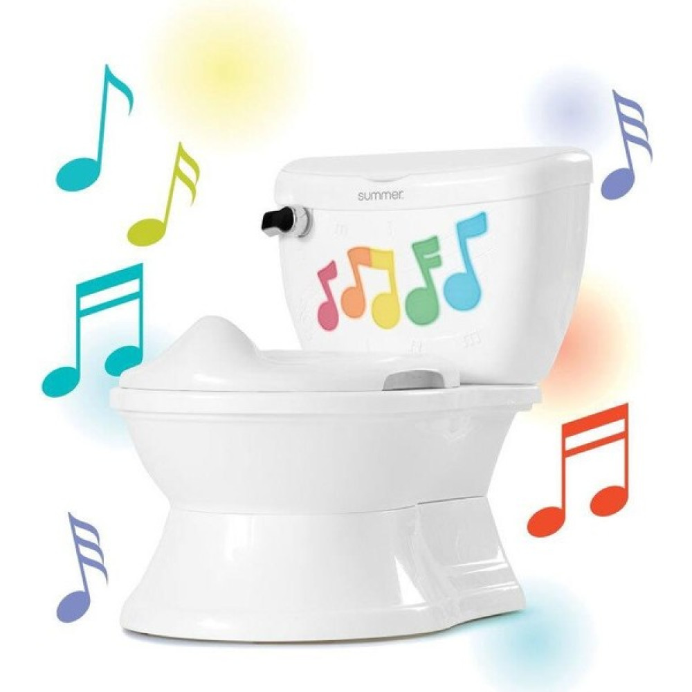 Summer Potty Işıklı ve Müzikli Eğitici Çocuk Tuvaleti - Standart - Beyaz Bebek Lazımlık Fiyatı