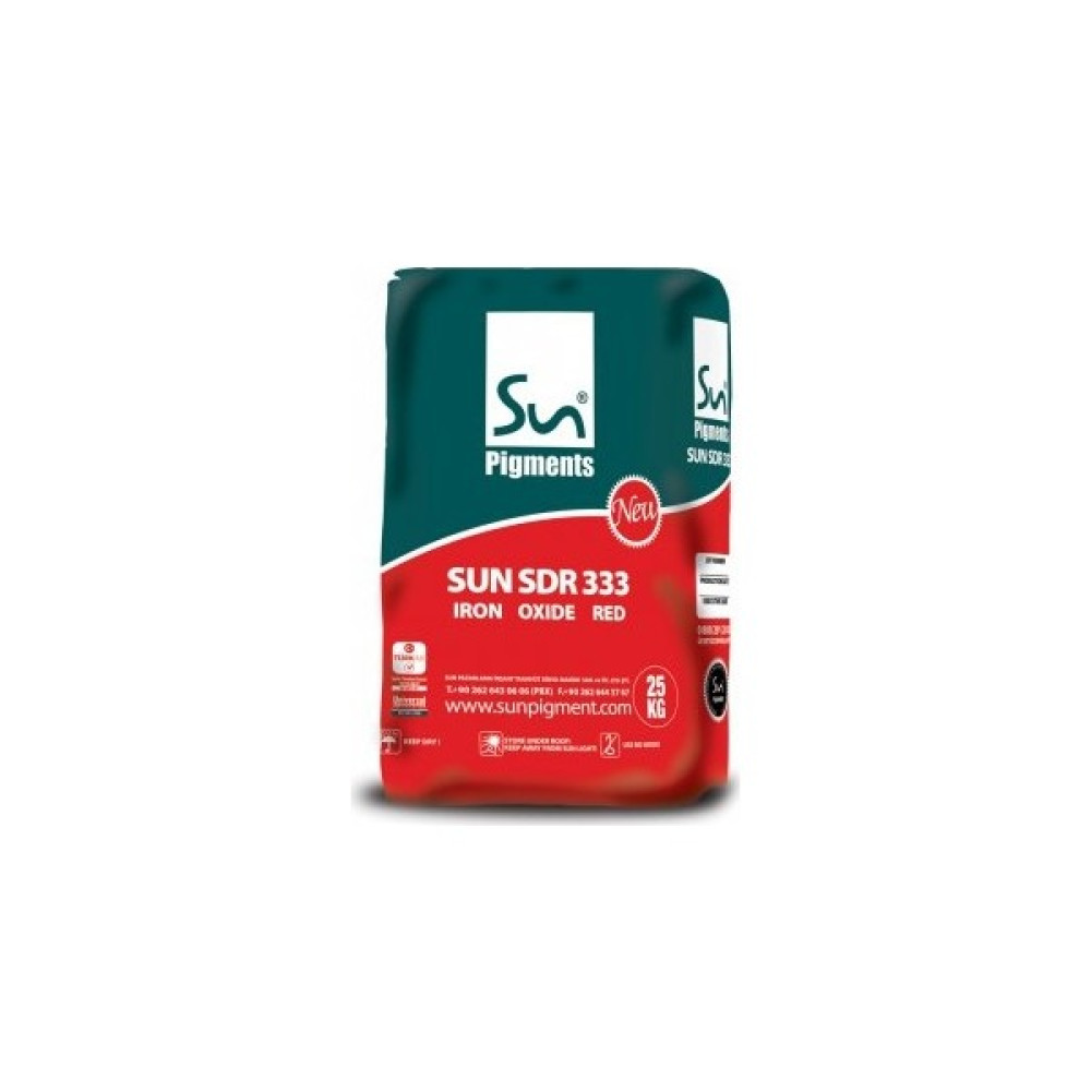 Sun Pigments Demir Oksit Sun Sdr 333 Kırmızı 25 kg Oto Boyaları Fiyatı