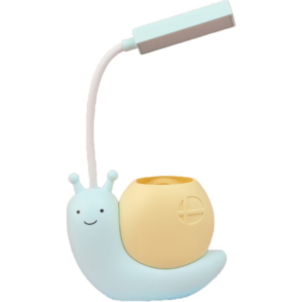 Sun Wish Masa Lambası Salyangoz Gece Lambası USB Şarj Edilebilir LED Masa Lambası Çocuk Göz Koruması Masa Lambası Okuma Lambası (Yurt Dışından) - Mavi Masa Lambası Fiyatı
