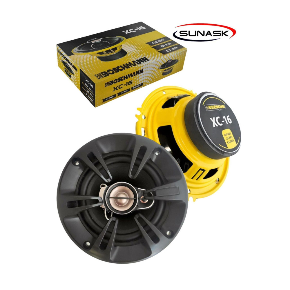 SUNASK Boschmann 650 Watt 16 Cm Araba Oto Hoparlör Yüksek Ses Kalitesi Kapaklıdır Kutu Içeriği 2 Adet Oto Hoparlörleri & SubWoofer Fiyatı