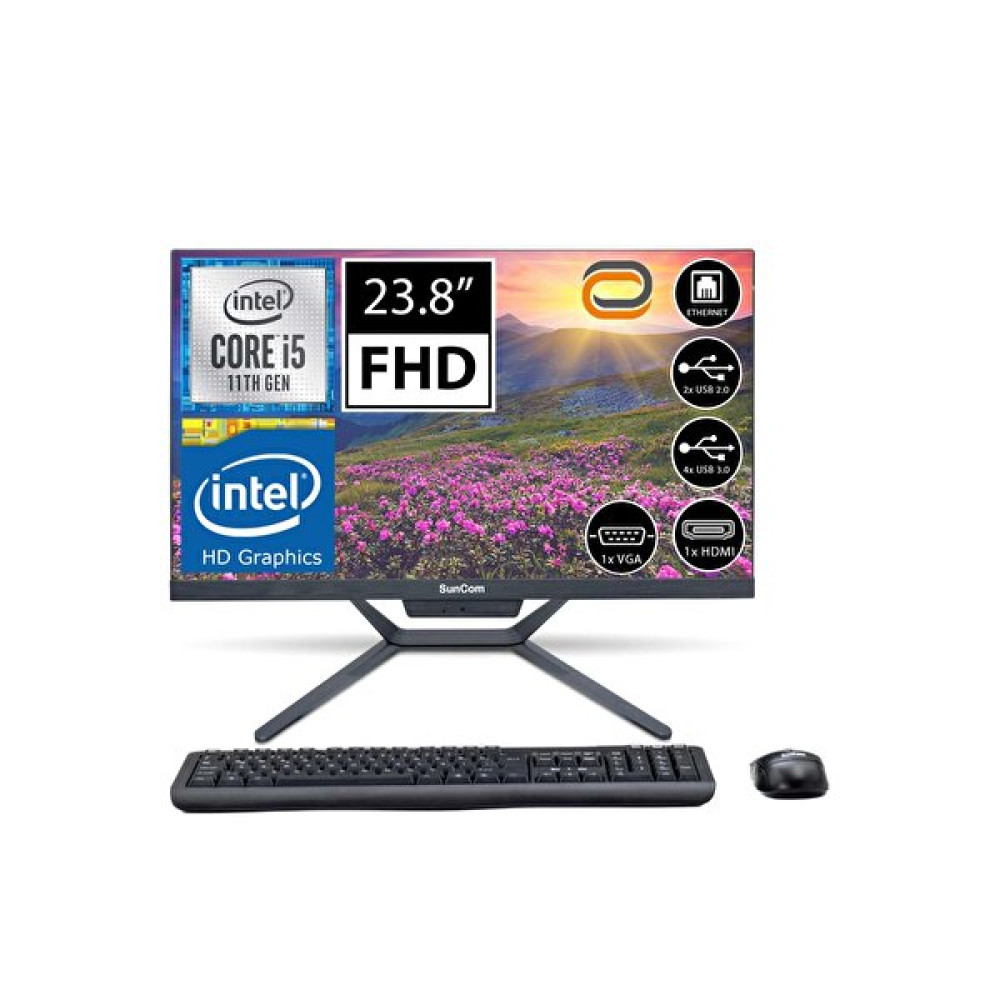 Suncom Plus Sca-5111485A1 Intel Core i5-11400 23.8" 8 GB RAM 1 TB SSD FHD FreeDOS All In One Bilgisayar Monitör PC (All-in-One) Fiyatı