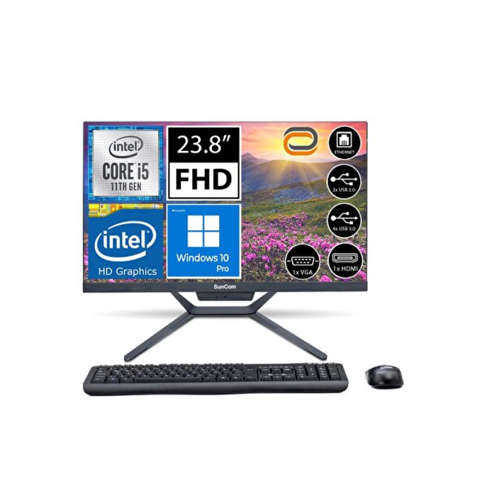 Suncom Plus Sca-5111485A6 i5 11400 23.8" 8 GB RAM 512 GB SSD FHD W10P All In One Bilgisayar Monitör PC (All-in-One) Fiyatı