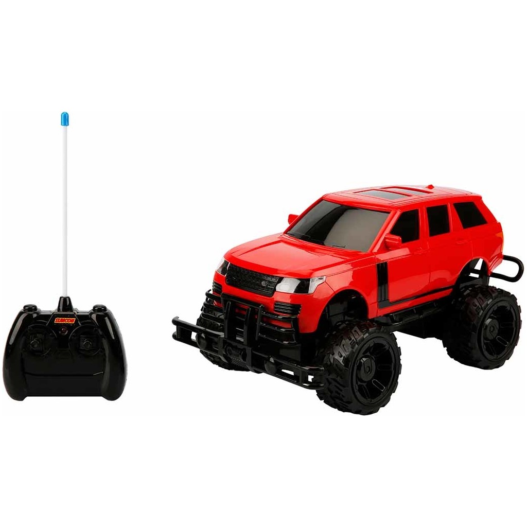 Suncon 1:14 Uzaktan Kumandalı Big Foot USB Şarjlı Jeep 34 Cm. - Kırmızı - Lacivert Oyuncak Araç Fiyatı