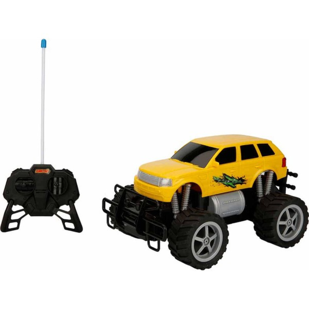 Suncon 1:18 Uzaktan Kumandalı Jumbo Wheels USB Şarjlı Araba 26 Cm. - Sarı Jeep Oyuncak Araç Fiyatı