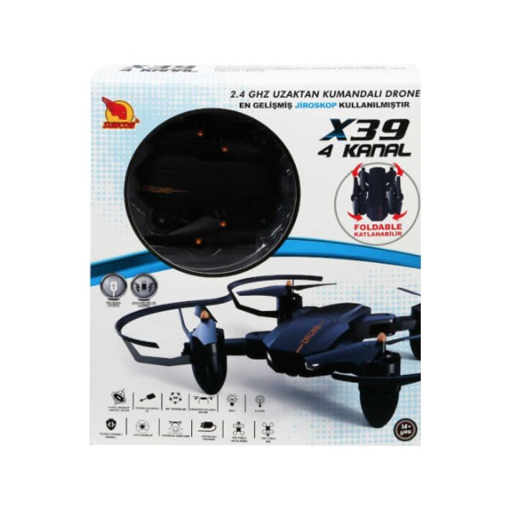 Suncon Uzaktan Kumandalı X39 Drone 4 Kanal 2.4 Ghz Drone Fiyatı