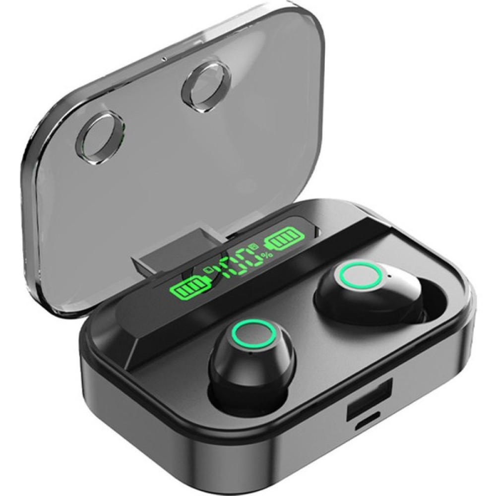 Sunfay Kablosuz Dijital Ekran Kulak Içi Bluetooth Kulaklık - Siyah (Yurt Dışından) Oto Boyaları Fiyatı