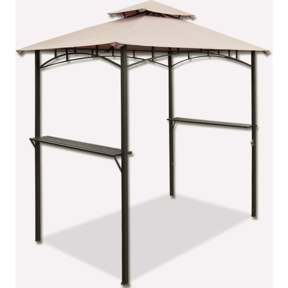 Sunfun Drc Gazebo Parti Çadırı Kahverengi Bahçe Gölgelik Bahçe Parti Çadır - 2,4 x 2,4 m - Krem Bahçe Şemsiyesi Fiyatı