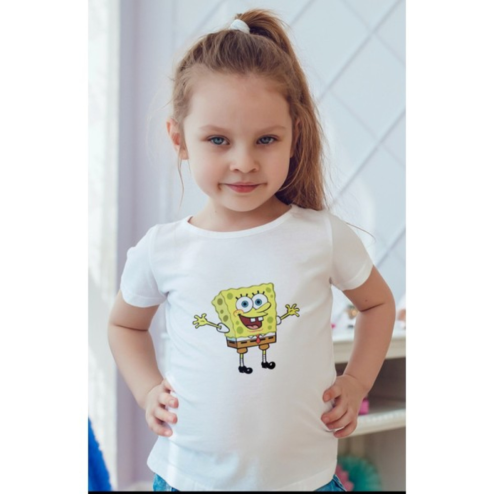 Sünger Bob Çocuk Tişört Kız Çocuk T-shirt Fiyatı