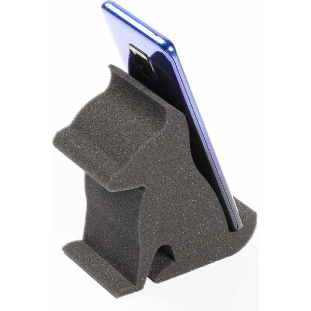 Sünger Köpek Masa Üstü Telefon ve Tablet Tutacağı 10,5X13X6 cm - Siyah Cep Telefonu Tutucu Fiyatı