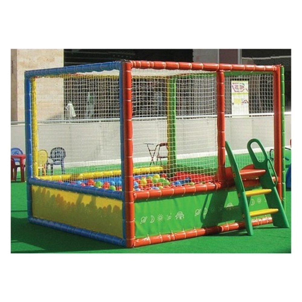 Süngercim Softplay Fileli Kurmalı Top Havuzu - Topsuz 200X200 - Renkli Açık Hava, Deniz ve Spor Oyuncakları Fiyatı