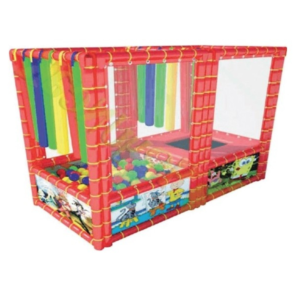 Süngercim Softplay Trambolinli Top Havuzu 300X200XH200 cm - Renkli Açık Hava, Deniz ve Spor Oyuncakları Fiyatı