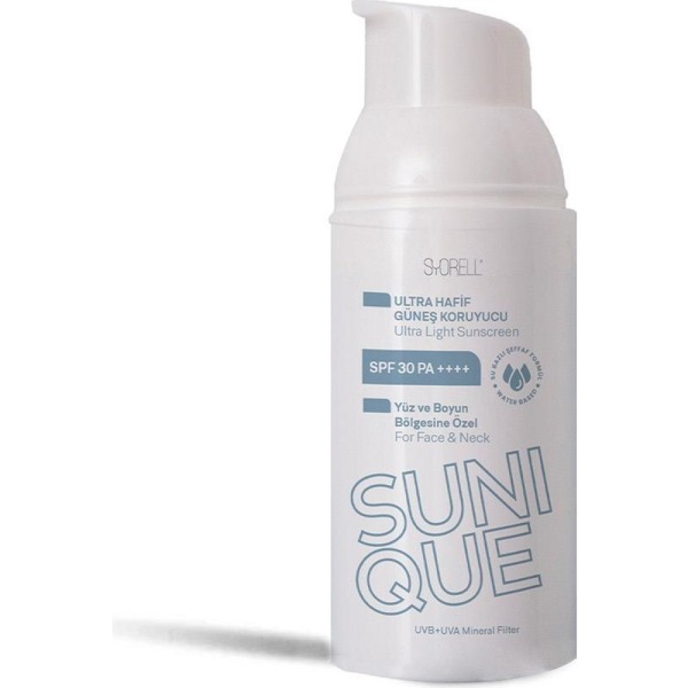 Sunique Yüz Ve Boyun Bölgesi İçin Nemlendirici Güneş Koruyucu Krem 30 SPF Güneş Kremleri ve Losyonları Fiyatı