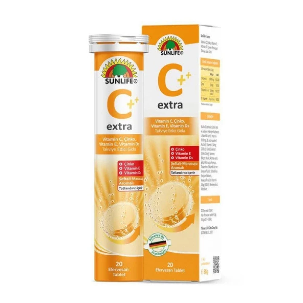 Sunlife Extra Vitamin C 20 Efervesan Tablet 3 Adet Kişisel Bakım Gereçleri Fiyatı