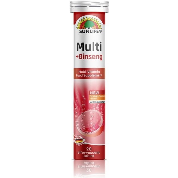 Sunlife Multivitamin Mineral + Ginseng 20 Efervesan Tablet Diğer Fiyatı