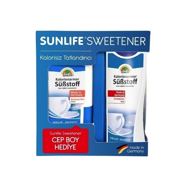 Sunlife Sweetener 1200 + Tatlandırıcı 300 Tablet Hediyeli Diğer Fiyatı