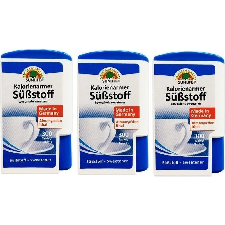 Sunlife Sweetener Tatlandırıcı 300 Tablet 3 Adet Diğer Fiyatı
