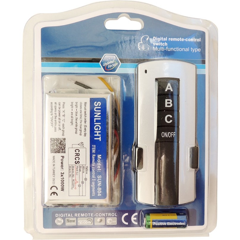 Sunlight Avize, Işık Kontrol Kumandası 3 Kanallı 3X1000 Watt Avize Fiyatı