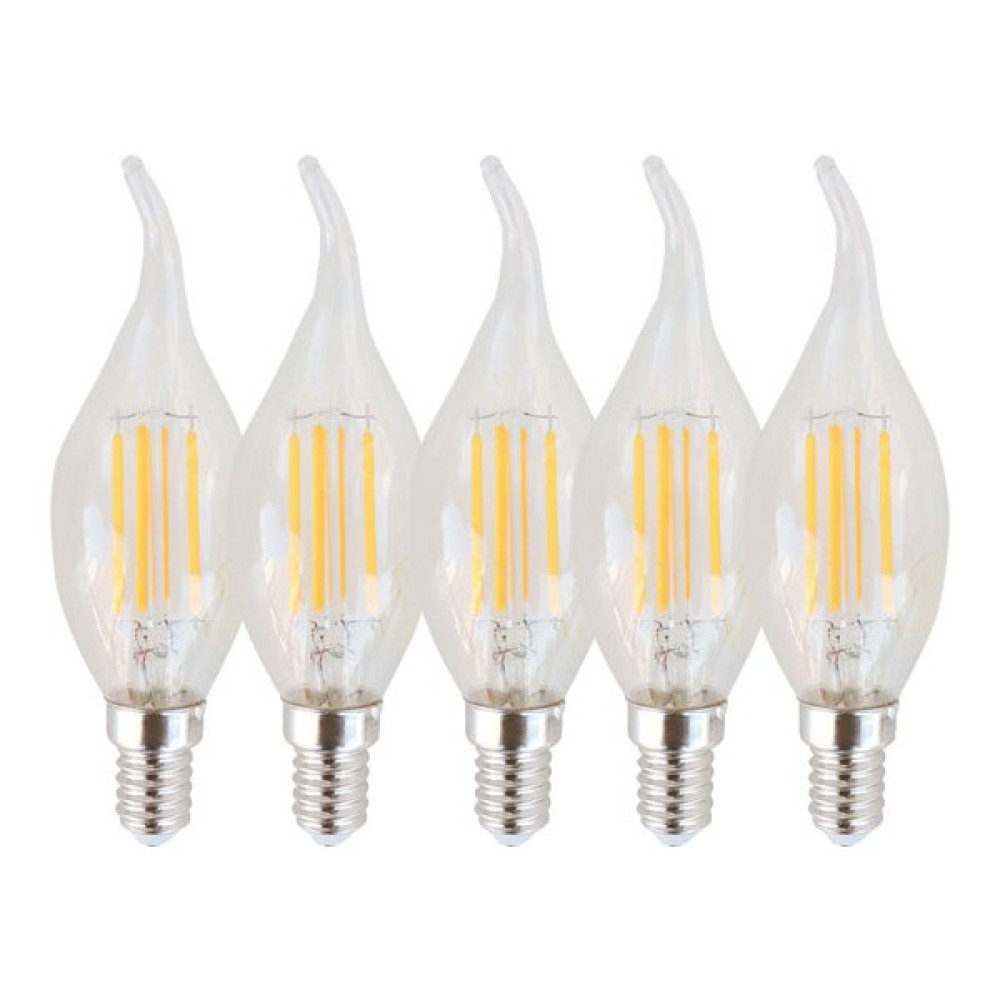 Sunlight Rustik Kıvrık Mum Dekoratif LED Ampul 4W E14 5 Adet - Beyaz Led Aydınlatmalar Fiyatı