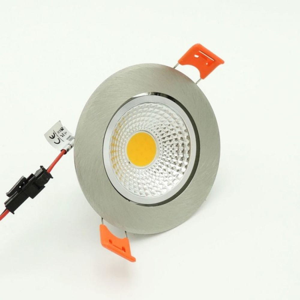 Sunlight Saten Krom Sıva Altı Spot Cob Led Armatür 5W Trafolu Ilık Beyaz 4000K Spot Fiyatı