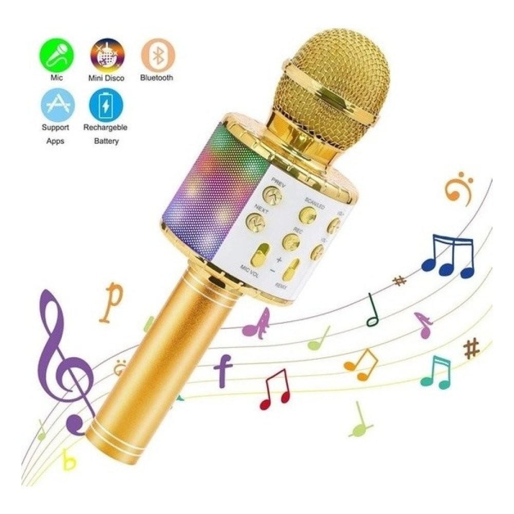 Sunlink Çocuklar Için Dans LED Işıkları Kayıt Işlevi ile Kablosuz Karaoke Mikrofon Bluetooth El Taşınabilir Hoparlör Ev Ktv Oynatıcı (Yurt Dışından) Müzik Aletleri Fiyatı