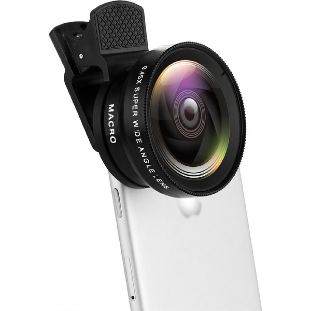 Sunlink Evrensel 37MM 0.45X 49UV Profesyonel Geniş Makro Makro Lens ve Süper Geniş Açılı Lens Montaj Dönüştürme Len (Yurt Dışından) - Siyah Objektif & Lensler Fiyatı