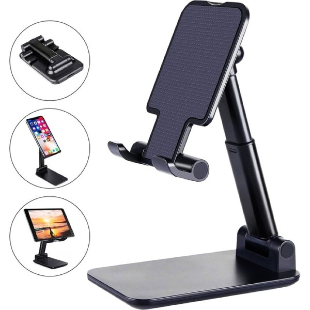 Sunlink iPhone iPad Için Masa Cep Telefonu Tutucu Standı Xiaomi Ayarlanabilir Masaüstü Tablet Tutucu Evrensel Masa Cep Telefonu Standı - Siyah Cep Telefonu Tutucu Fiyatı