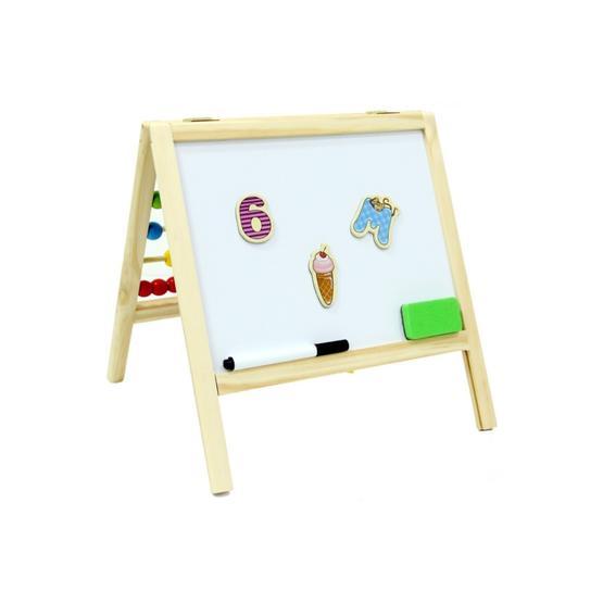 Sunman Ahşap Manyetik Abaküslü Çift Taraflı Mini Yazı Tahtası