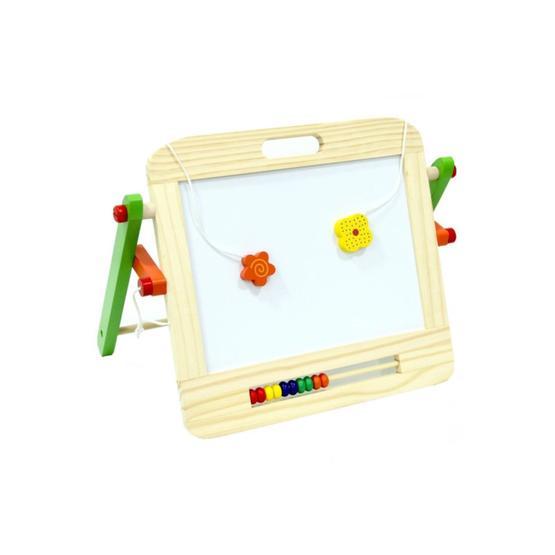 Sunman Ahşap Manyetik Abaküslü Çift Taraflı Mini Yazı Tahtası