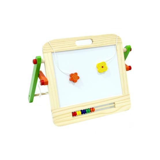 Sunman Ahşap Manyetik Abaküslü Çift Taraflı Mini Yazı Tahtası