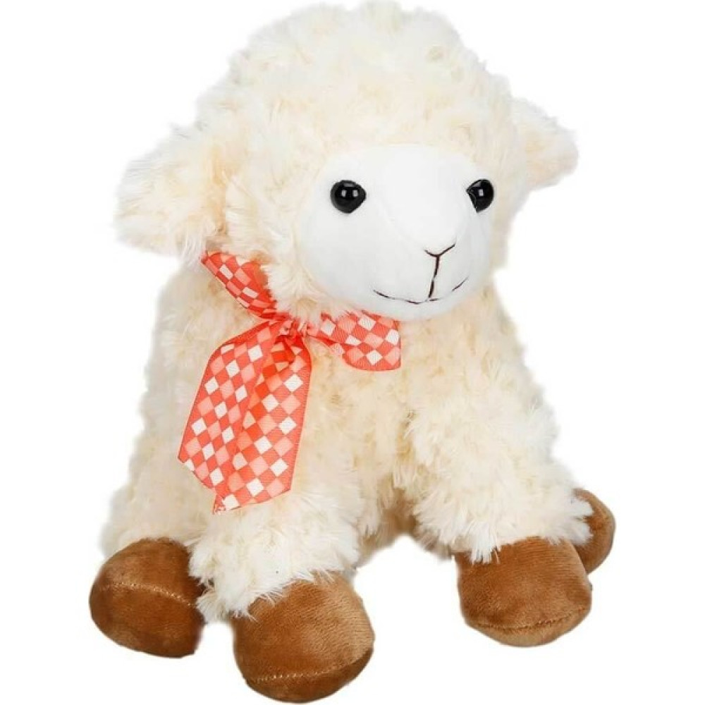 Sunman Pelüş Kuzu Oturan Kurdelalı 24 cm Peluş Oyuncaklar Fiyatı