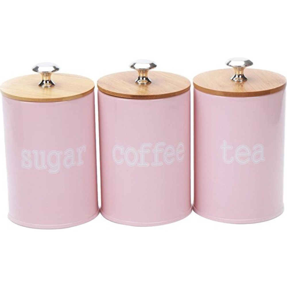 SunniMix Dayanıklı Mutfak Metal Baharat Baharat Teneke Kutu Çay Kahve Şeker Kavanoz Pembe (Yurt dışından) - 8 Adet - 984 ml Saklama Kapları Fiyatı