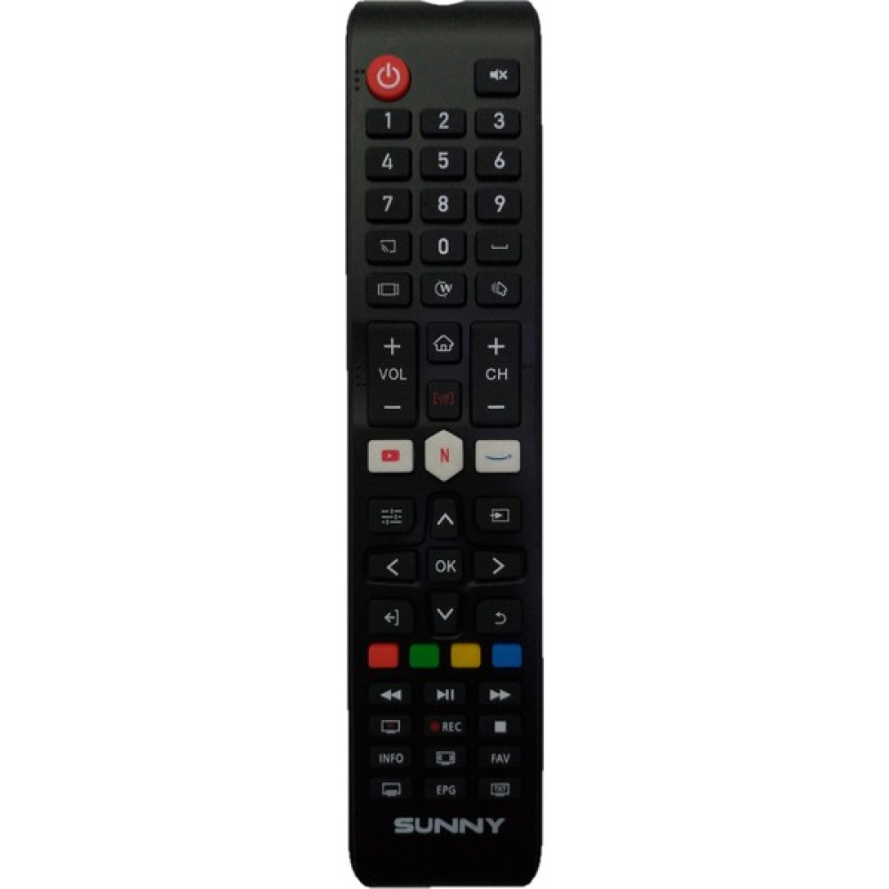 Sunny Netflix Amazon Youtube Tuşlu LCD Tv Kumandası - Siyah TV Aksesuarları Fiyatı