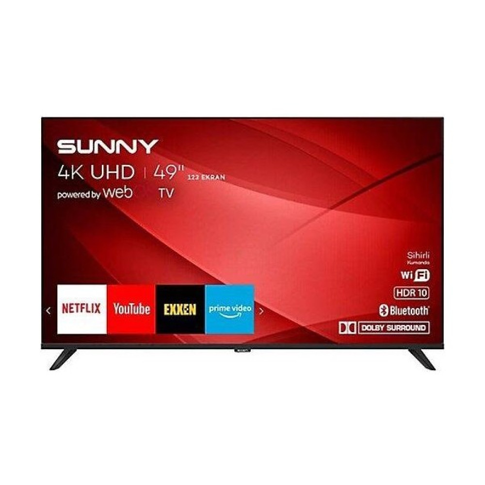 Sunny SN49FMN241 49" 124 Ekran Uydu Alıcılı 4K Ultra HD webOS Smart LED TV (Çerçevesiz) Televizyonlar Fiyatı