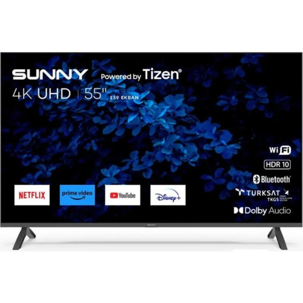Sunny SN55FMN501 55" 140 Ekran Uydu Alıcılı 4K Ultra HD Smart LED TV (Çerçevesiz) Televizyonlar Fiyatı