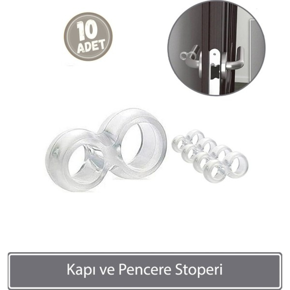 Sunplast Kapı ve Pencere Stoperi 10 Adet - Şeffaf Nalburiye & Hırdavat Fiyatı
