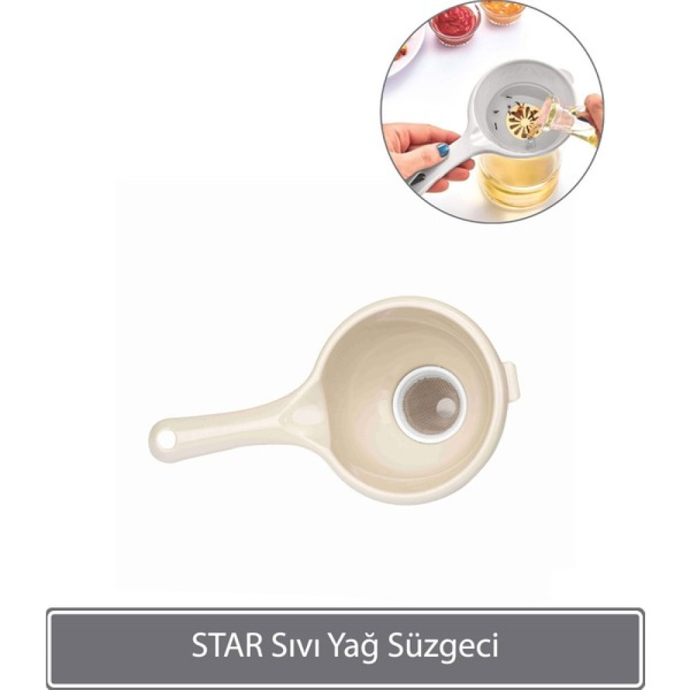 Sunplast Star Sıvı Yağ Süzgeci - Latte Mutfak Gereçleri Fiyatı
