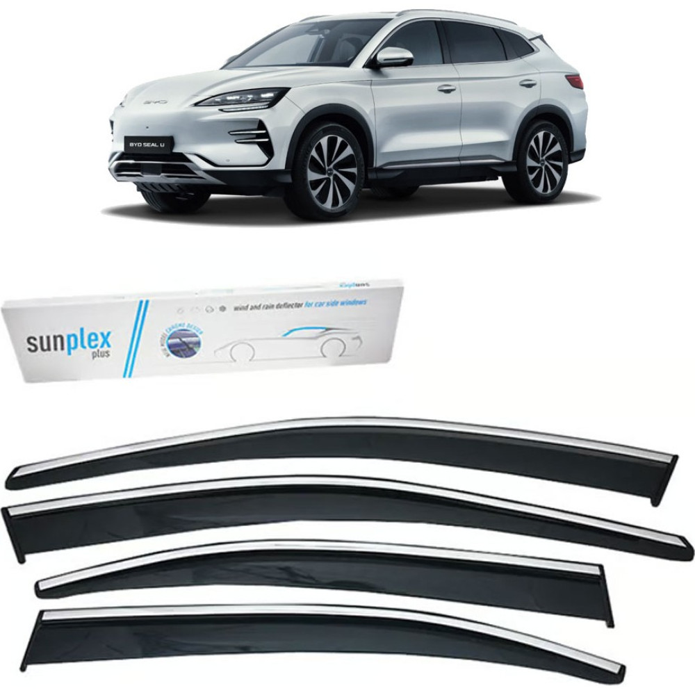 Sunplex Byd Seal U 2024- Sonrası Krom Cam Rüzgarlığı 4 Parça Oto Rüzgarlıkları Fiyatı