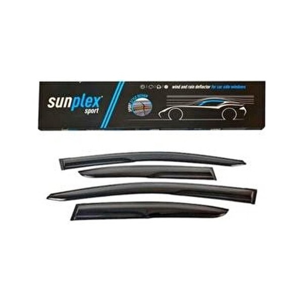 Sunplex Courier Mugen Cam Rüzgarlığı 2014-2021 Uyumlu 4 Parça SPS125 Siyah Renk Oto Rüzgarlıkları Fiyatı