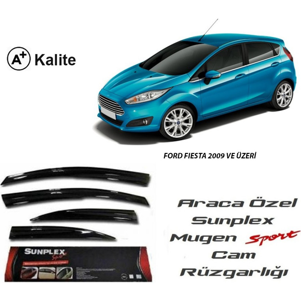 Sunplex Ford Fiesta 2009 Ve Sonrası 4 Lü Sunplex Cam Rüzgarlıgı Oto Rüzgarlıkları Fiyatı