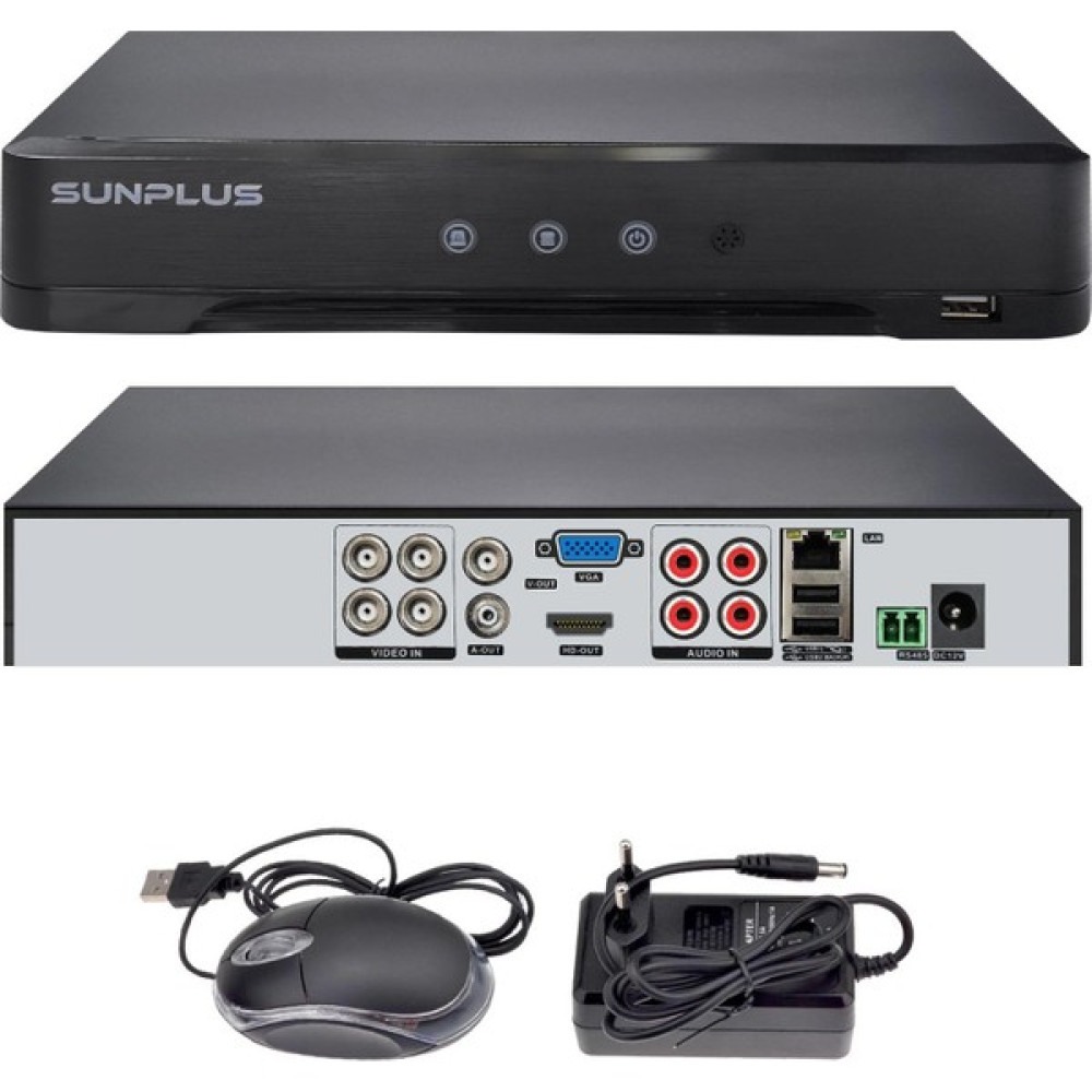 Sunplus Kayıt Cihazı Ahd Dvr 4 Kanal Wıfı 5mp 1080P H265 Xmeye Sunplus SP-4200 Güvenlik Kameraları Fiyatı