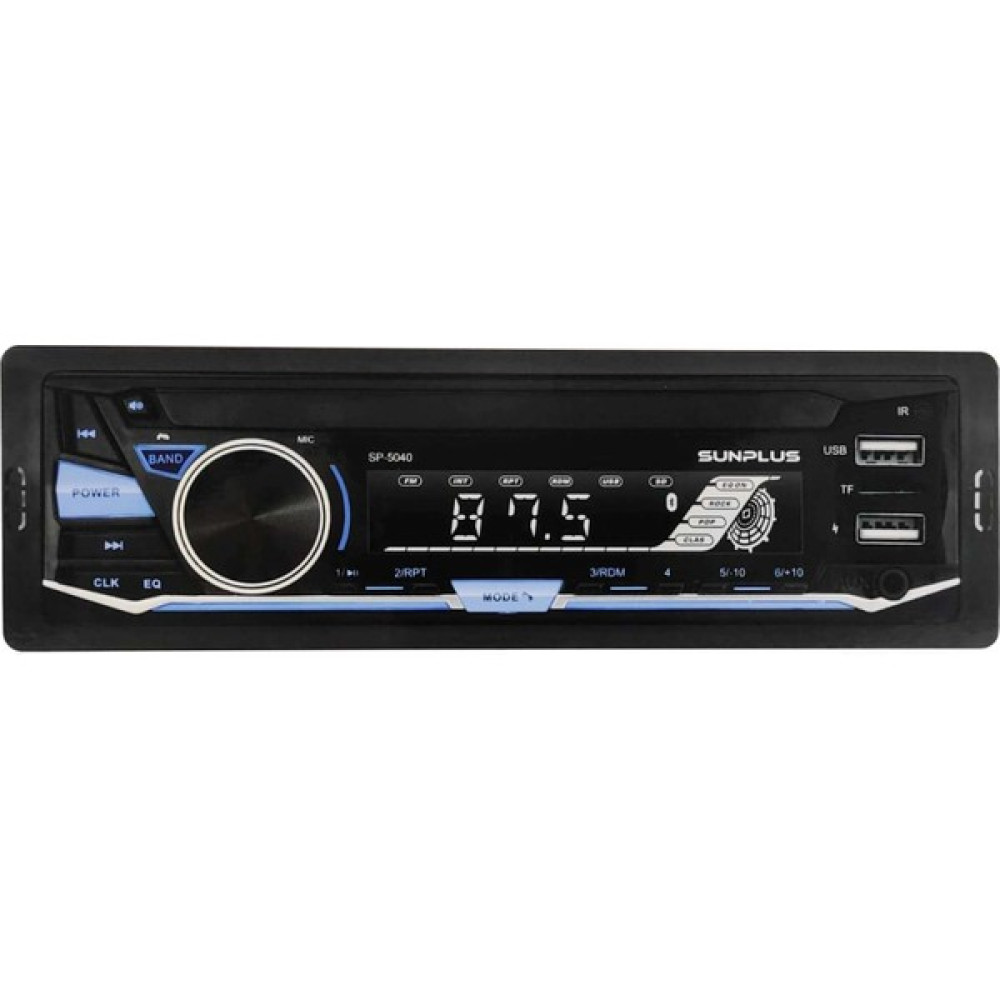 Sunplus Oto Teyp 4X55W Bt/2xusb/sd/fm/aux 7 Renkli SP-5040 Oto Teypleri Fiyatı