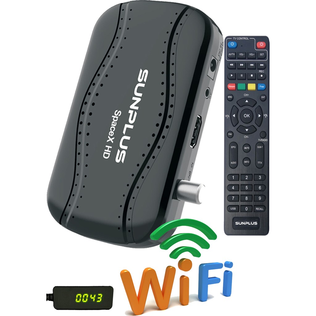 Sunplus Spacex Çanaklı-Çanaksız Dahili Wi-Fi Full Hd Sinema Paketili Uydu Alıcısı Akıllı Kumanda - Siyah TV Aksesuarları Fiyatı