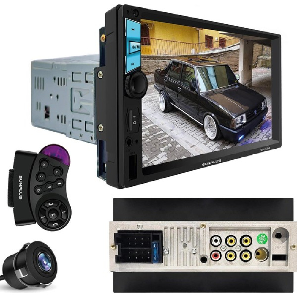Sunplus Tofaş Double Teyp 7 4X55W Mirrorlink Sunplus SP-500 Oto Teypleri Fiyatı