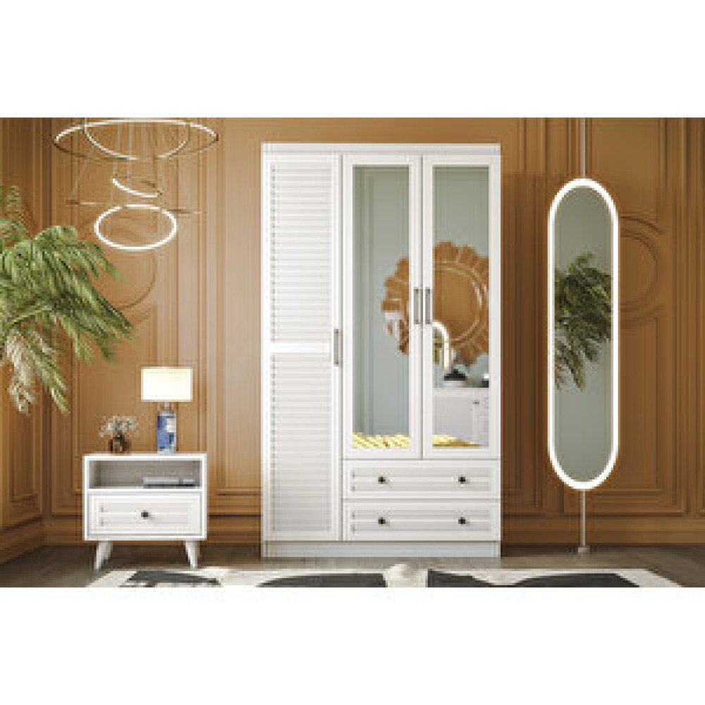 Sunroyal Ni̇l 3 Kapak 2 Çekmece Gardirop Gardrop & Dolap Fiyatı