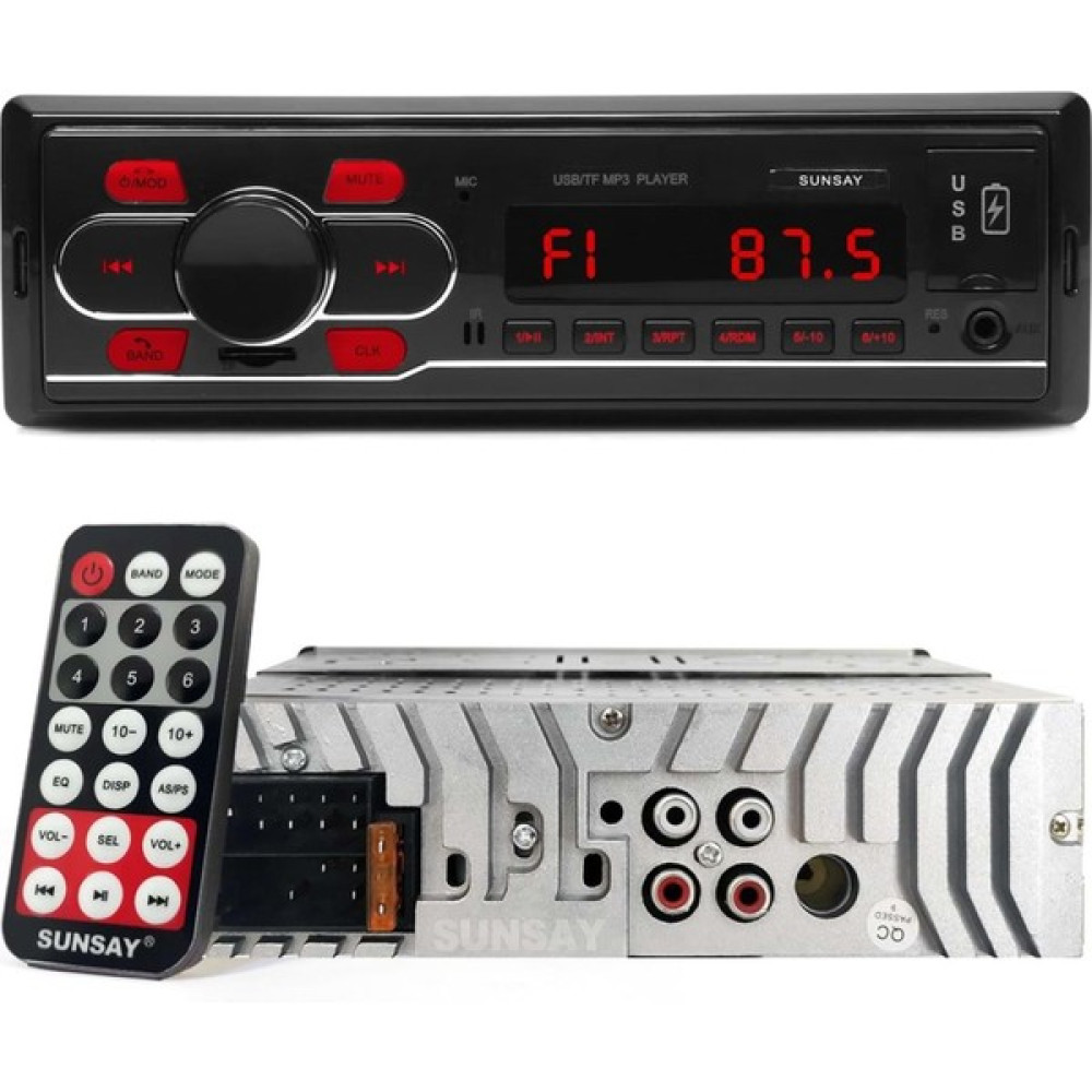 Sunsay Oto Teyp 4X50W Bt/2xusb/sd/fm/aux Mobil Aplikasyon Sunsay Mb-28 26473 Oto Teypleri Fiyatı