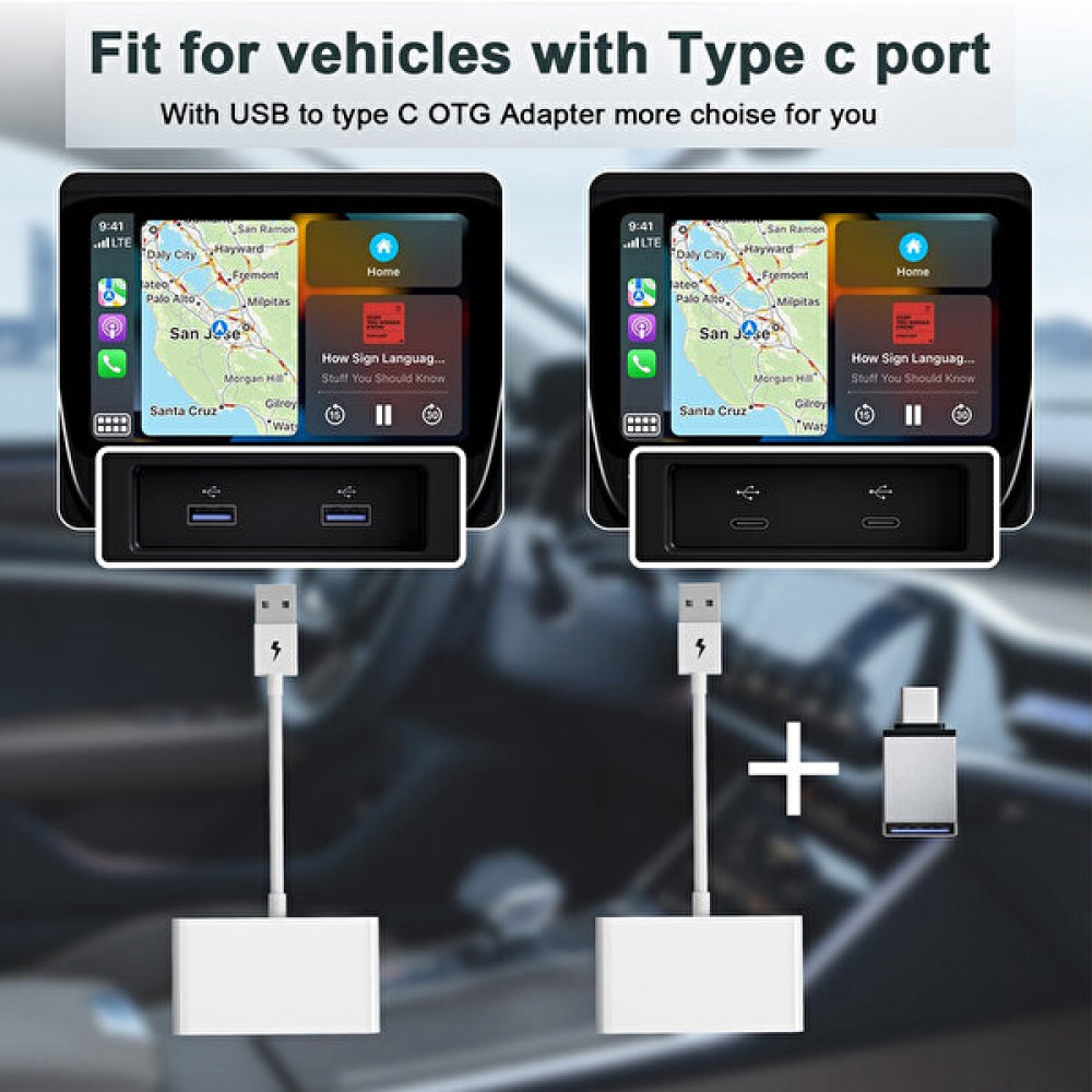 Sunshinee Kablosuz Araba Carplay Adaptörü Araba Android Için Kablosuz Aı Kutusuna Kablolu Otomatik Carplay Dongle Bağlantı Plugplay 5g Wifi, B (Yur... Cep Telefonu Kablosu Fiyatı