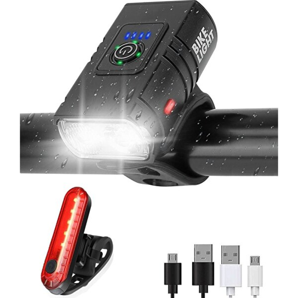 Sunshinee USB Şarj Edilebilir Bisiklet Işık Seti Ön ve Arka, LED Alüminyum Bisiklet Far, Bisiklet Far, Bisiklet Ön Arka Lamba, 1 (Yurt Dışından) Bisiklet Aksesuarları Fiyatı