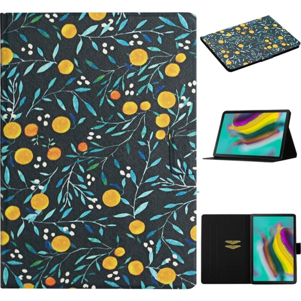 SUNShop Samsung Galaxy Tab S6 Lite Için Deri Kılıf (Yurt Dışından) - Sarı Oto Boyaları Fiyatı