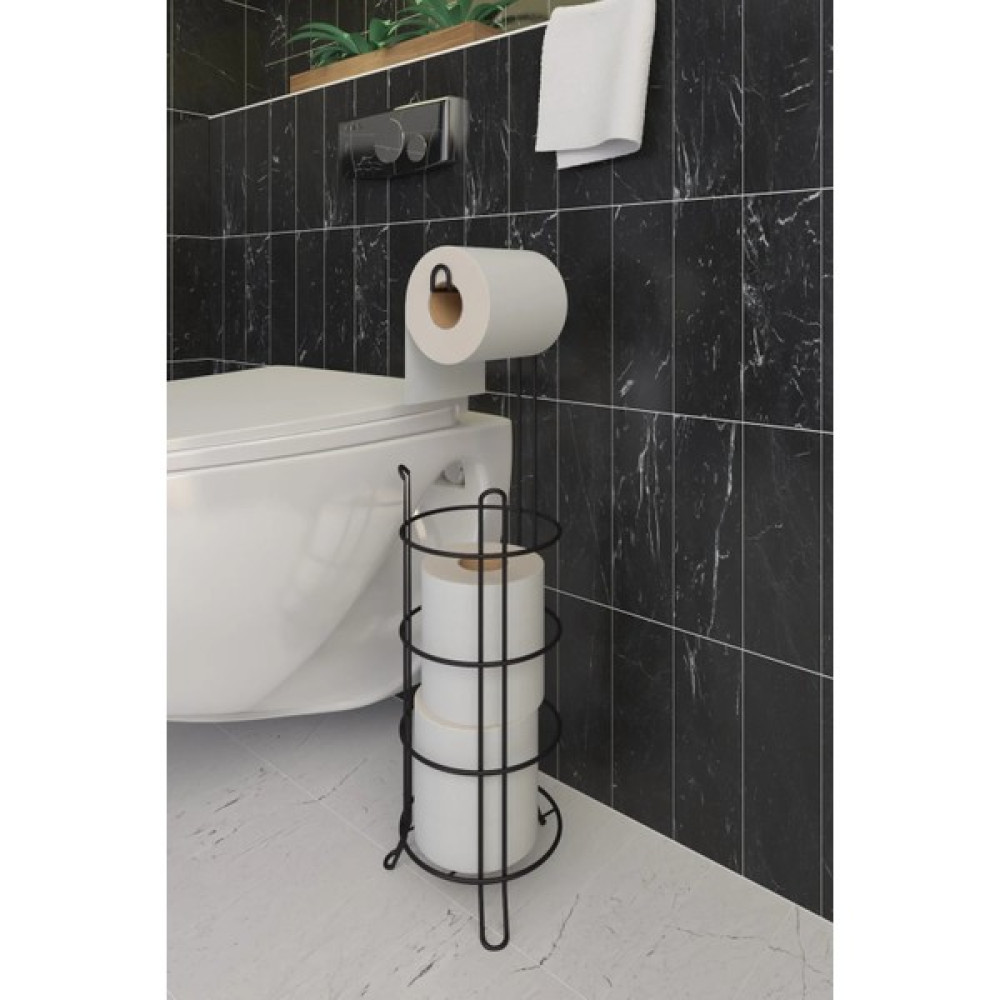Suntel Banyo ve Mutfak Aksesuarları Tuvalet Kağıtlık Wc Kağıtlığı Tuvalet Kağıdı Standı Yedekli Tuvalet Kağıt Askısı Siyah Tuvalet Kağıtlığı Fiyatı